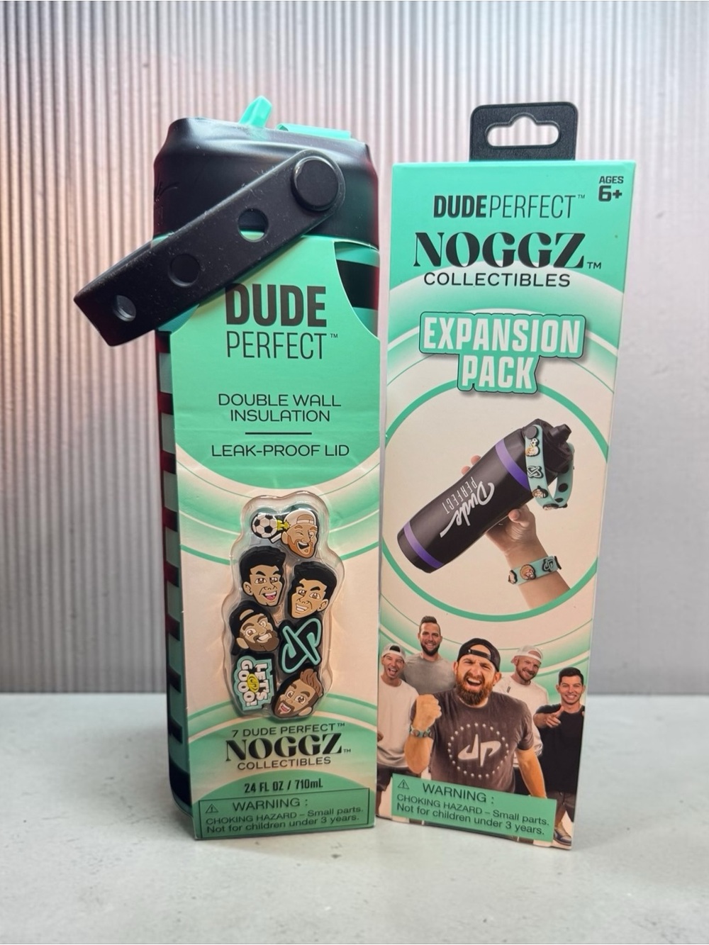 Dude Perfect Teal Double Wall Insulated Bottle with Leak-Proof Lid